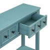 NicBex Console Table 60" Long Rustic Entryway Console Table with Storage Side Table with Two Different Size Drawers and Bottom Shelf - 4 of 4