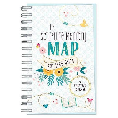 Scripture Memory Map for Teen Girls - (Faith Maps) by  Compiled by Barbour Staff (Spiral Bound)