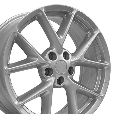 OE Wheels NS20 19 Inch Rim Fits Maxima Style 5x114.3 19x8 Gloss Silver - Hollander 62512 (1)
