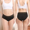 CARER Menstrual Underwear for Women Lace Period Panties Leak-proof Washable - Mild Absorbency 2pk - 2 of 4