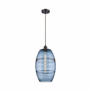 Vaz - 1 Light Cord Hung Mini Pendant In Industrial Style-18.5 Inches Tall and 10 Inches Wide - 1 of 1