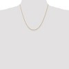 Black Bow Jewelry 1.5mm, 10k Yellow Gold Lightweight D/C Rope Chain Necklace - 2 of 4