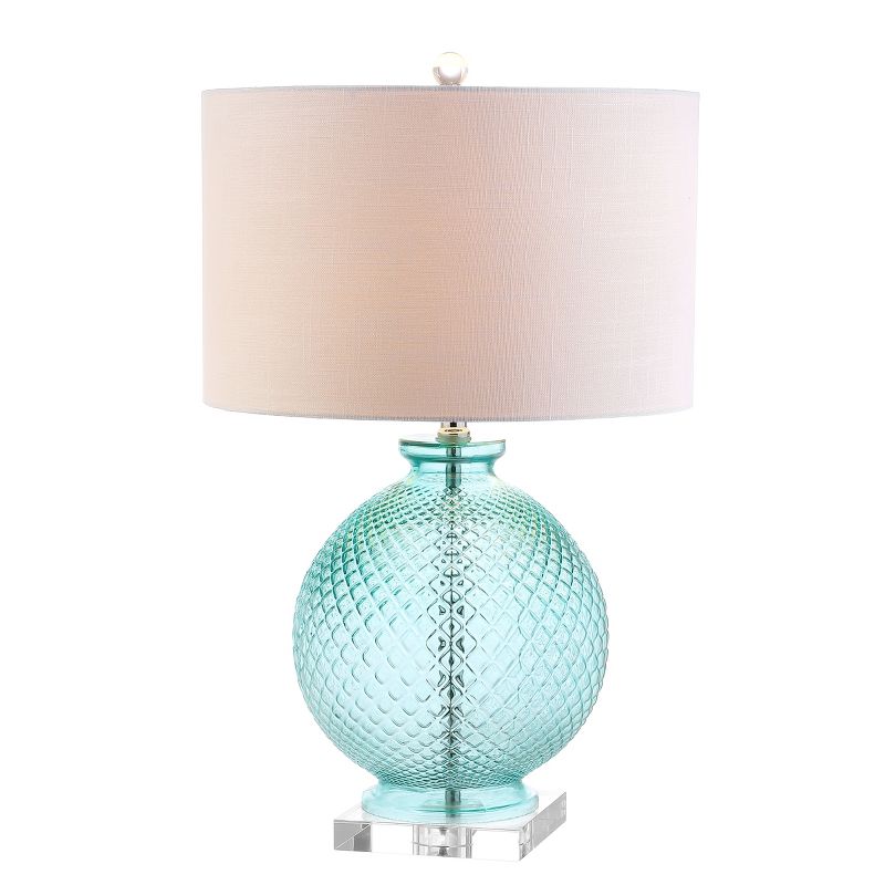 JONATHAN Y Estelle Glass and Crystal LED Table Lamp, 1 of 9