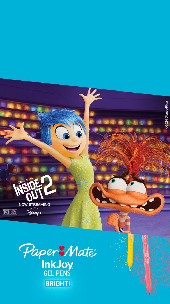 Disney Pixer Inside out 2 now streaming Disney + 
©2024 Disney/Pixar