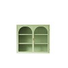 NicBex 28" Modern Wall Bathroom Storage Cabinet with Glass Doors and 3 Shelves,Storage Cabinet for Living/Bath/Dining Room - 2 of 4