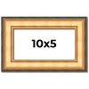 PosterPalooza | Panoramic Traditional Gold Picture Frame - UV Acrylic, Foam Board Backing, Hanging Hardware - 2 of 4