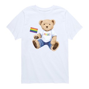 Boys' - Instant Message - Pride Teddy Bear -Toddler Short Sleeve Graphic T-shirt - 1 of 4