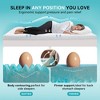 Vipbear 3/4 Inch Dual Layer Memory Foam Mattress Topper for Back Pain Queen,2 Inch Cooling 5-Zone Gel Memory Foam +1 Inch Down Alternative Pillow Top - 3 of 4