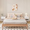 INFURNIC Nightstands Wooden Nightstand with One Drawer One Shelf Storage for Kids Adults Bedroom, White, 17.72"*14.96"*23.23" - 4 of 4