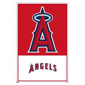 Mlb Los Angeles Angels Baseball Glass Framed Panel : Target