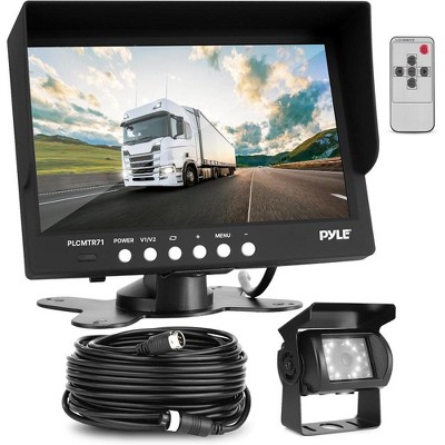 Pyle PLCMTR 7'' Commercial Grade Backup Camera & Monitor Video System - Dual DC 12-24V