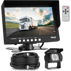 Pyle PLCMTR 7'' Commercial Grade Backup Camera & Monitor Video System - Dual DC 12-24V - 1 of 4