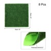 Unique Bargains Indoor Outdoor Artificial Realistic Fake Grass Mat Rug 6"x6" - 2 of 4