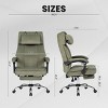 Big And Tall Executive Office Chair, High Back Ergonomic Desk Chair With Footrest & Removable Headrest, Reclining Office Desk Chair-Cuddlewood - 4 of 4