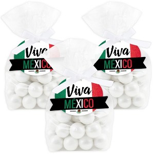 Big Dot of Happiness Viva Mexico - Mexican Independence Day Party Clear Goodie Favor Bags - Treat Bags With Tags - Set of 12 - 1 of 4