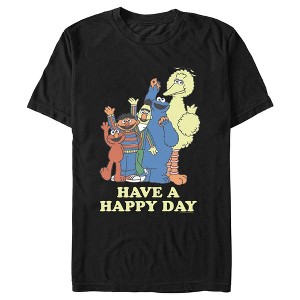 Men's Sesame Street Have a Happy Day T-Shirt - 1 of 4