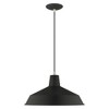 Livex Lighting Metal Shade 1 - Light Chandelier in  Black - 3 of 4
