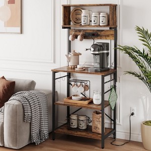 Bestier 60 inch Bakers Rack with Power Outlet, 5 Tiers with Storage - 1 of 4