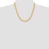 Black Bow Jewelry 6.5mm, 14k Yellow Gold, Solid Herringbone Chain Necklace - 2 of 4