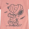 Girls' - Peanuts - Snoopy Mummy And Bats Fitted Short Sleeve Graphic T-Shirt - 2 of 4