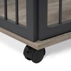 Kumasinova 44" Dog Kennel with Lockable Wheels,End Table Dog Cage with Double Storage,Dog Crates for Large Dogs and Medium Dogs,Dog Crate Furniture - 4 of 4