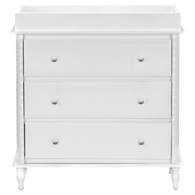 white changing table with drawers