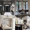 CityFurn 20/24-Light Black Wagon Wheel Chandelier Glass Pendant Light for Dining Room - 3 of 4