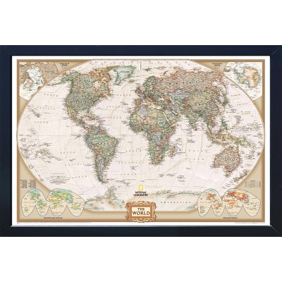 National Geographic Magnetic Travel Map World Executive - Large