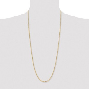 Chisel Stainless Steel Polished Yellow IP-plated 3mm 30" Curb Chain Necklace - 1 of 4