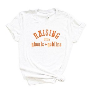 Simply Sage Market Women's Raising Little Ghouls and Goblins Short Sleeve Graphic Tee - 1 of 4