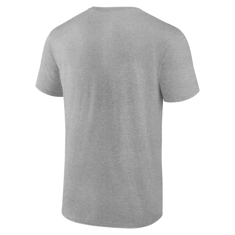 NCAA Wisconsin Badgers Men&#39;s Gray Bi-Blend T-Shirt, 3 of 4