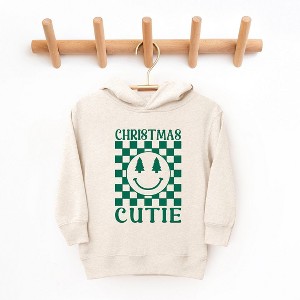 The Juniper Shop Christmas Cutie Checkered Toddler Graphic Hoodie - 1 of 3