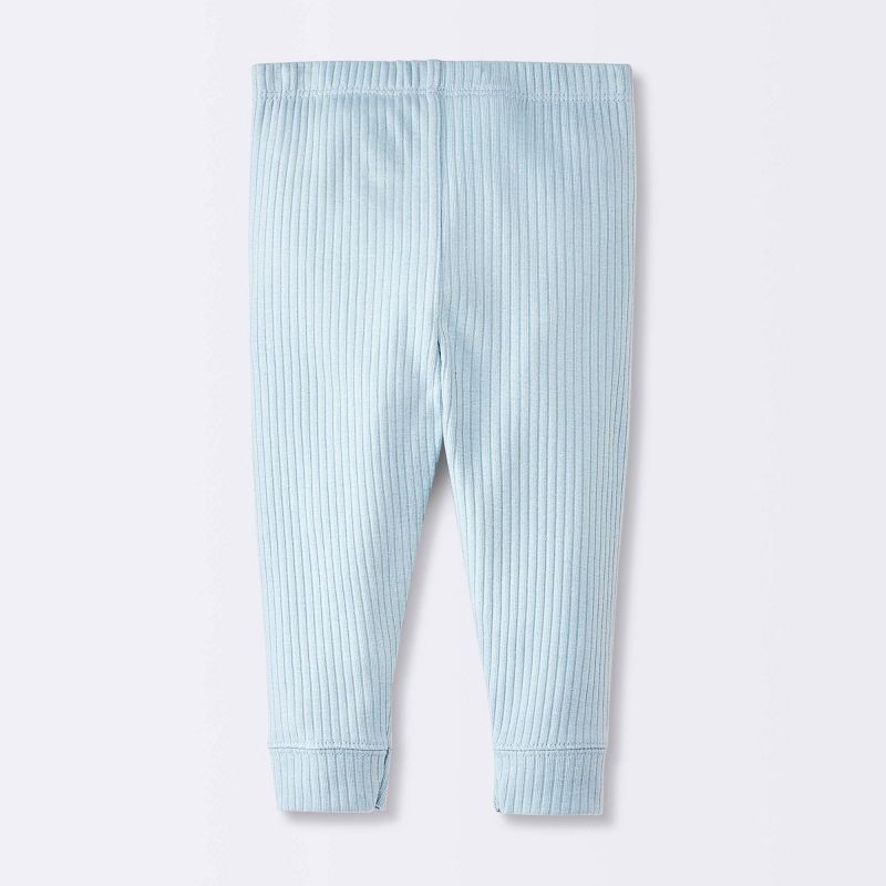 Baby Boys' 2pk Wide Ribbed Pants - Cloud Island™ Blue, 3 of 5