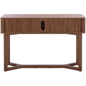 Ilyum Tambour Dr Console Table - CNS3101A - Walnut - Safavieh - 1 of 4