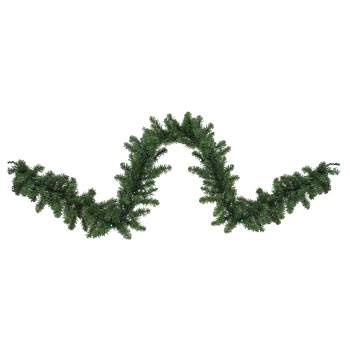 Northlight 9' x 10" Green Pre-Lit Battery Operated LED Pine Artificial Christmas Garland - Multi Lights