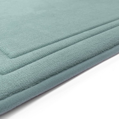 Aqua Quick Drying Memory Foam Bath Mat with Skid Resistant Base