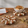 Split P Fall Wool Ball Trivet Set of 2 - 2 of 3