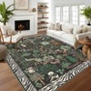 5x7 Washable Farmhouse Braided Print Rug - Non-Slip Soft Polyester Carpet, Modern Stain Resistant Rug for Living Room Bedroom Dining Room - 3 of 4