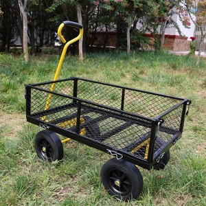 Kumasinova Heavy-Duty Garden Dump Cart with Solid No-Flat Tires,Tools Cart Wagon Cart with Spacious Bed for Yard,Farm,Lawn & Home Use - 1 of 4