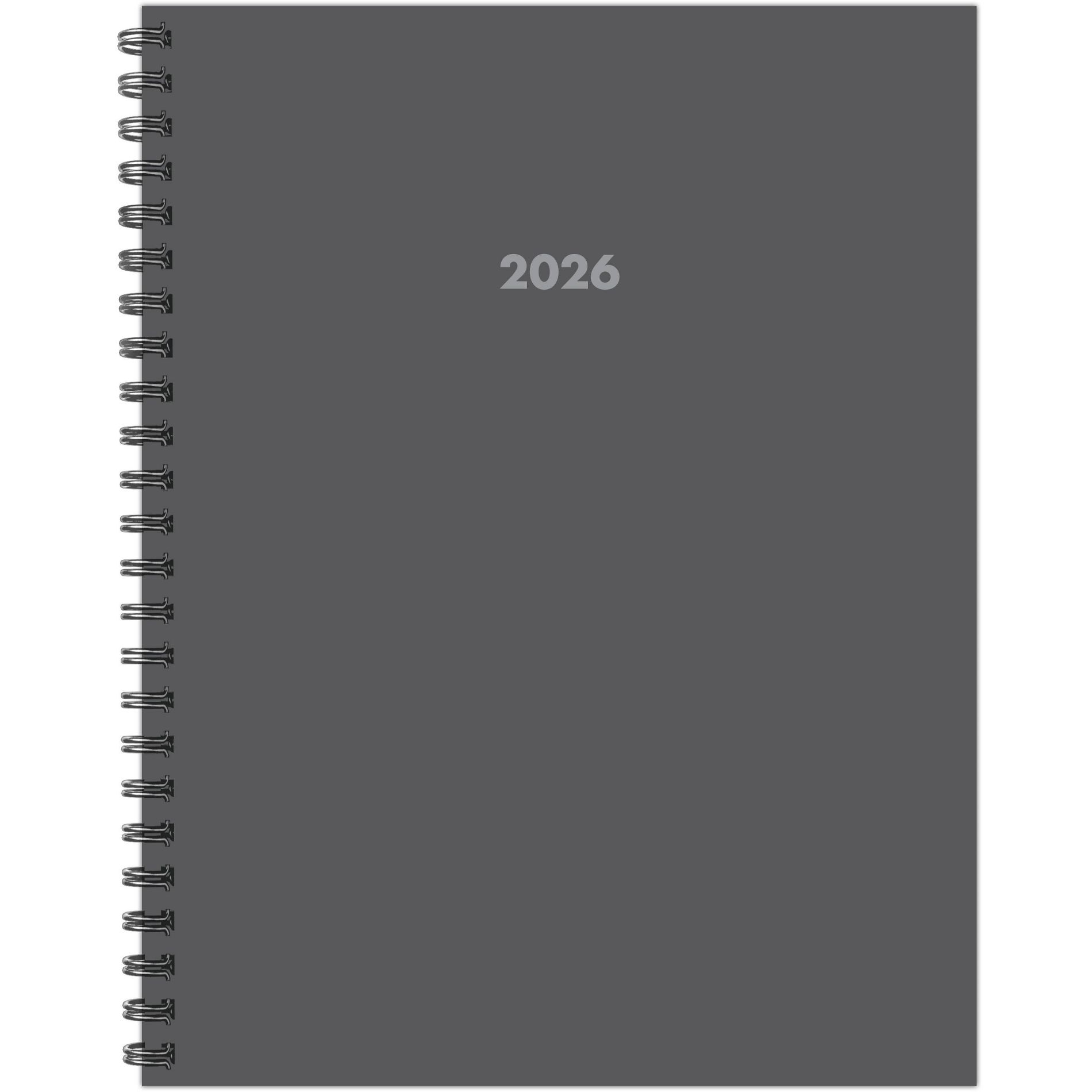 Willow Creek Press 8.5"x11" 2026 Basic Gray Weekly/Monthly Softcover Planner