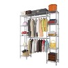 Karl Home Silver Electroplated Carbon Steel Coat Rack 57.9x13.8x70.9 Inches - 2 of 4