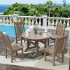 WestinTrends 5 Piece Outdoor Patio Dining Set Outdoor Round Table and Chair Set - 2 of 2