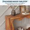 63" Long Farmhouse Console Table with Storage, Narrow Entryway Sofa Table for Hallway, Foyer & Living Room,Wooden Industrial Accent Table - 4 of 4