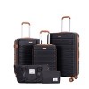 5-Piece Luggage Sets,20''24''28''Luggage+A Travel Bag+A Toiletry Bag,ABS Spinner Wheel Luggage With TSA Lock,Carry On Suitcase-Cuddlewood - 2 of 4