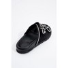 Allen - Black Leather Rhinestone Slide Sandal (Women) | Forever & Always Shoes - 4 of 4