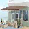 Outsunny Retractable Awning Sunshade Shelter with Manual Crank Handle - 2 of 4