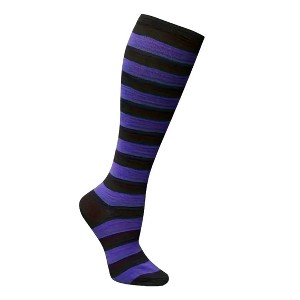 Striped Patterned Knee High Socks from the Sock Panda (Women's Sizes, Adult Medium) - Halloween Themed - 1 of 4