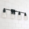 Capital Lighting Rory 4 - Light Vanity in  Matte Black - 3 of 4