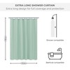 Evideco French Home Goods Extra Long Shower Curtain Liner Plastic 79"L x 71"W - 3 of 4