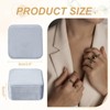 Unique Bargains Velvet Ring Organizing Display Mini 3 Slot Jewelry Storage Box - 2 of 4